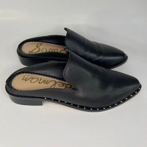 Sam Edelman Lewellyn Black Leather Mule Women's Shoes Size 5.5M - EUR 35.5